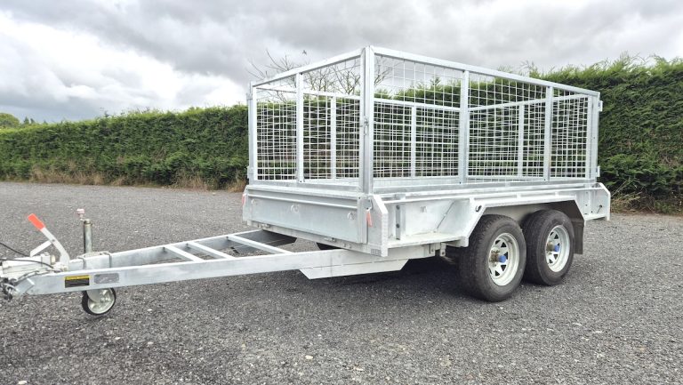 tandem trailer hire with cage in Hamilton